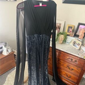 VENUS Black with sequin bottom pants